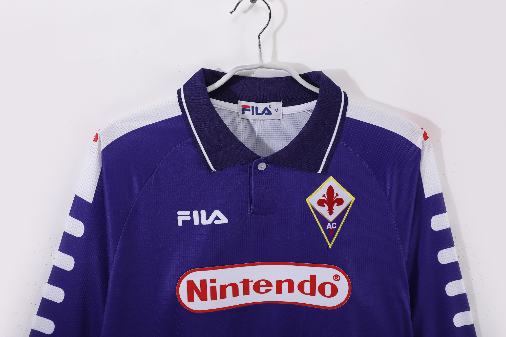 98-99 Fiorentina Home Long Sleeve Retro Jersey - Image 2