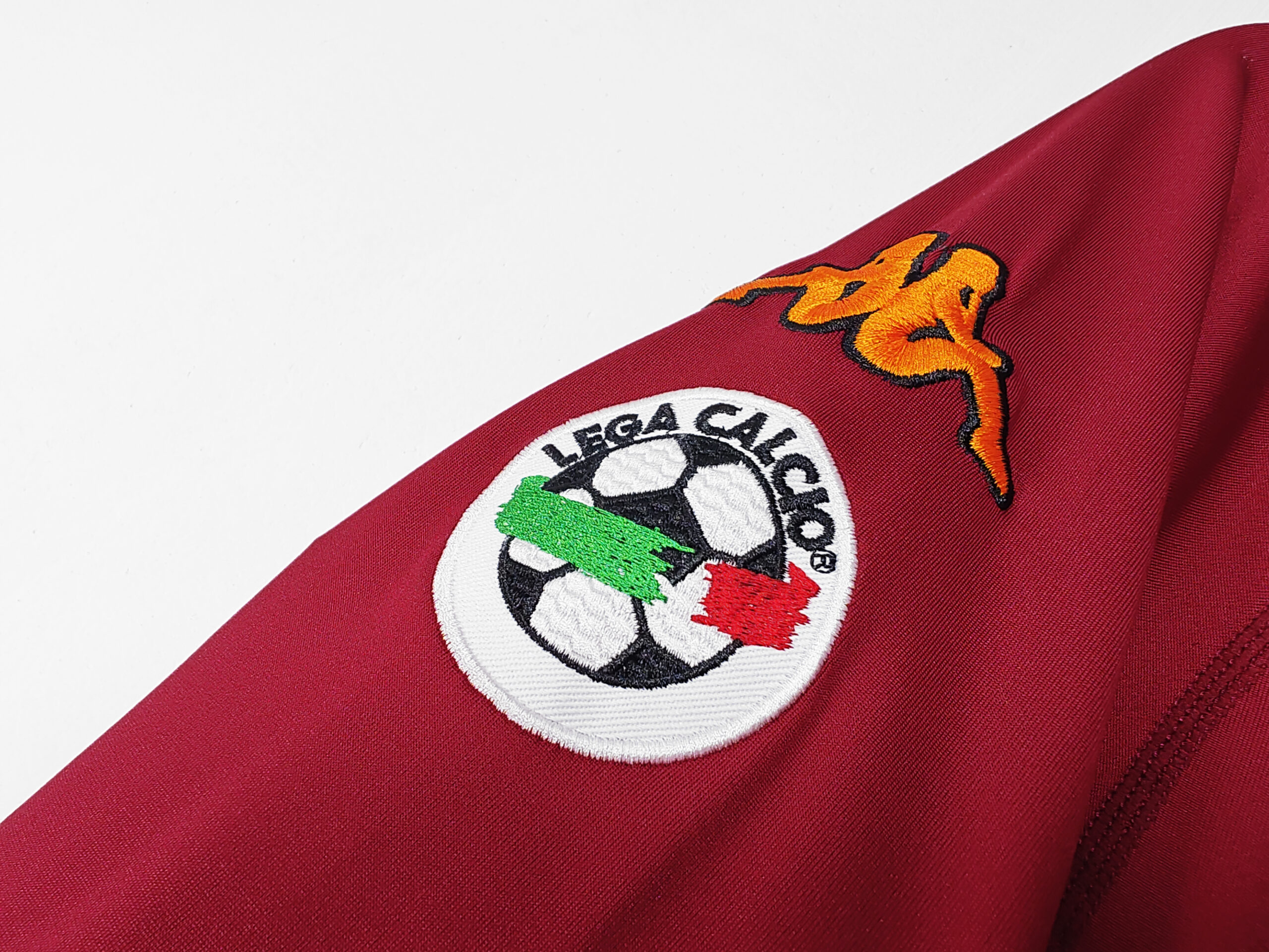 00-01 Roma Home Long Sleeve Retro Jersey - Image 6