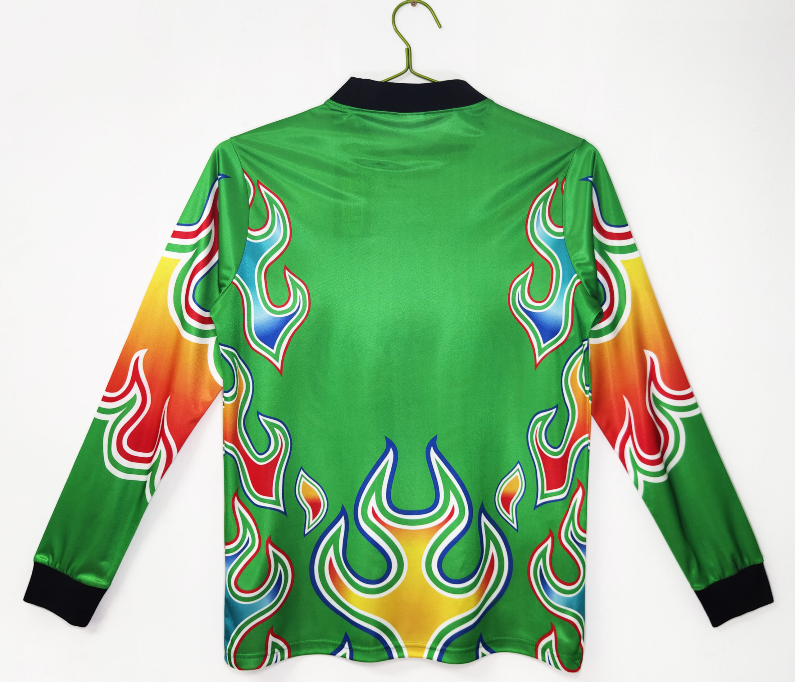 1998 Japan Green Flame Goalkeeper Retro Long Sleeve Jersey/1998 - 图片 7