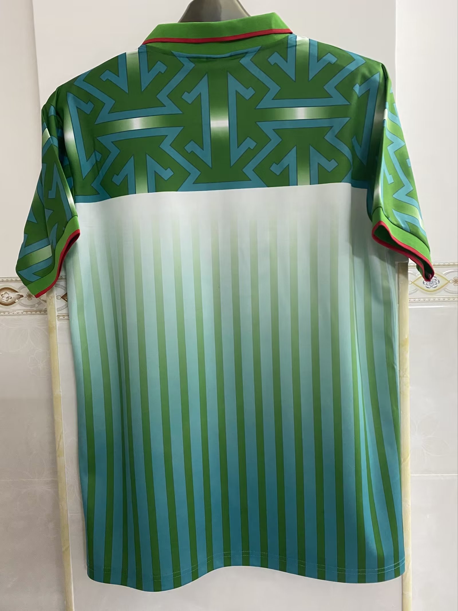 94-95 Morocco Away Green Retro Jersey - Image 2