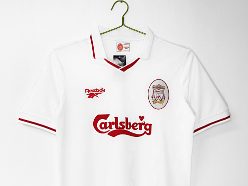 96-97 Liverpool White Retro Jersey - Image 3