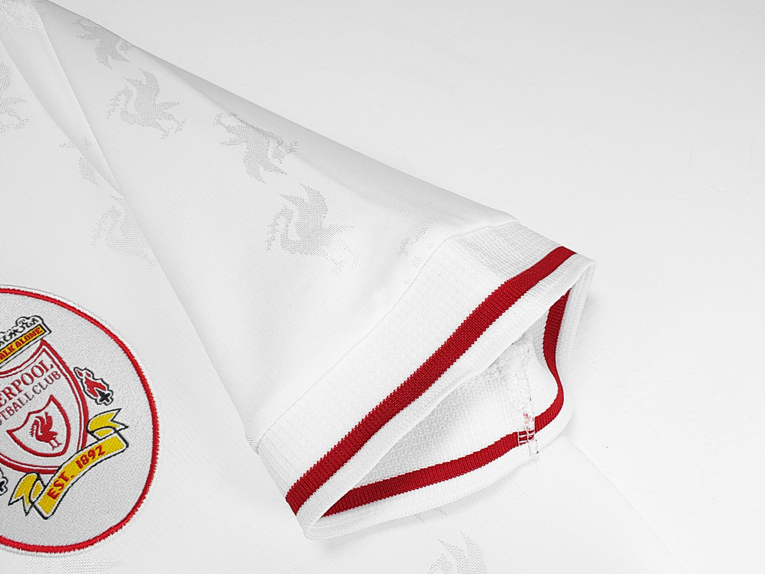 96-97 Liverpool White Retro Jersey - Image 7