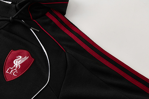 26-27 Liverpool Black hoodie Suit - Image 7