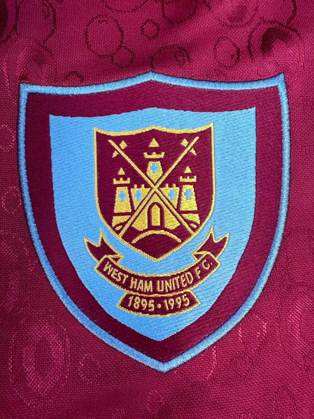 95-97 West Ham United Home Retro Jersey - Image 3