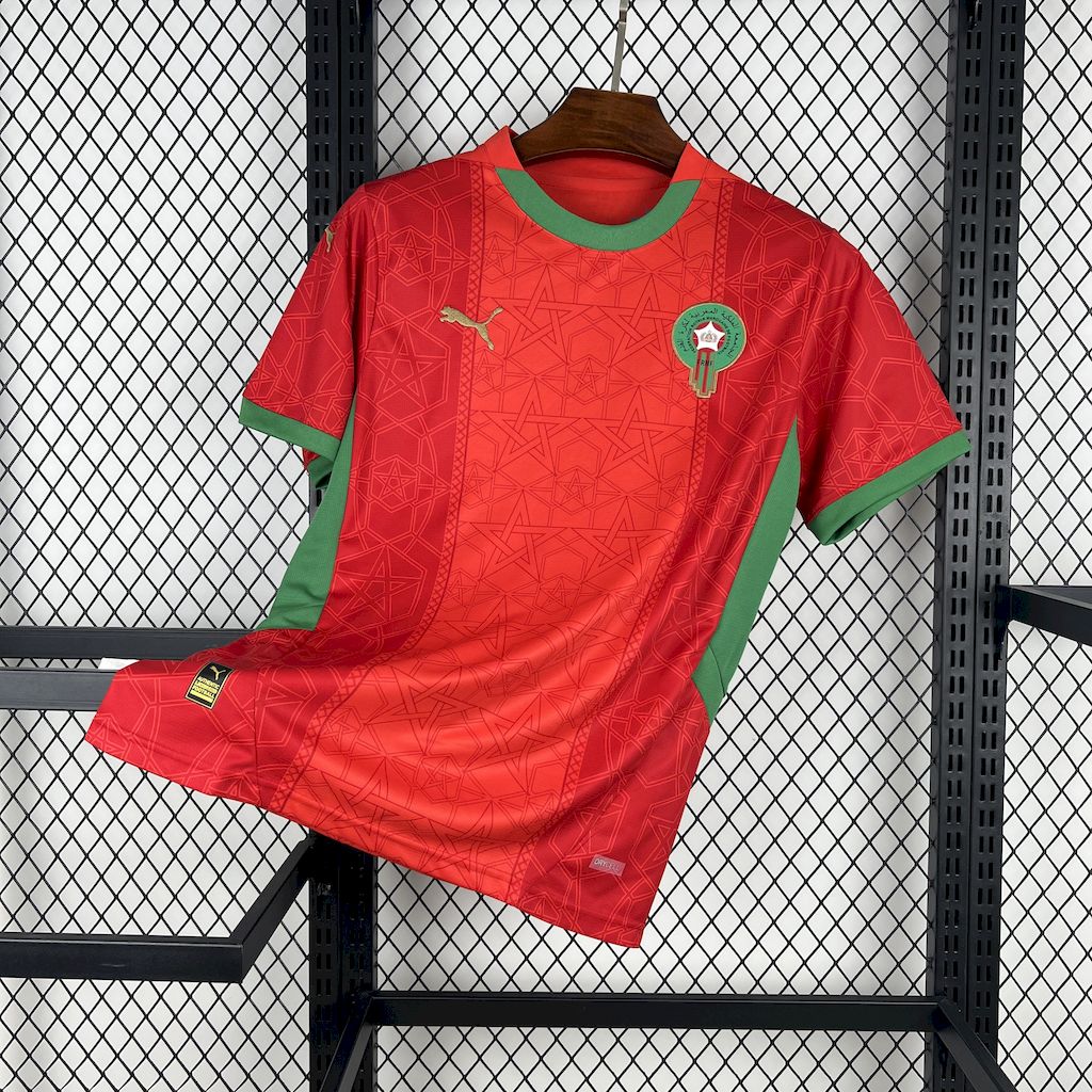 2025 Morocco Home Fans Jersey