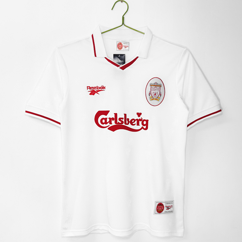 96-97 Liverpool White Retro Jersey