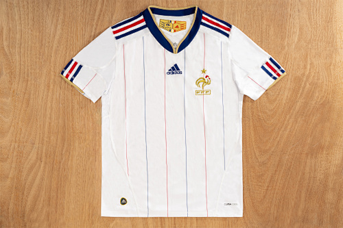 2010 France Away Retro Jersey - Image 3