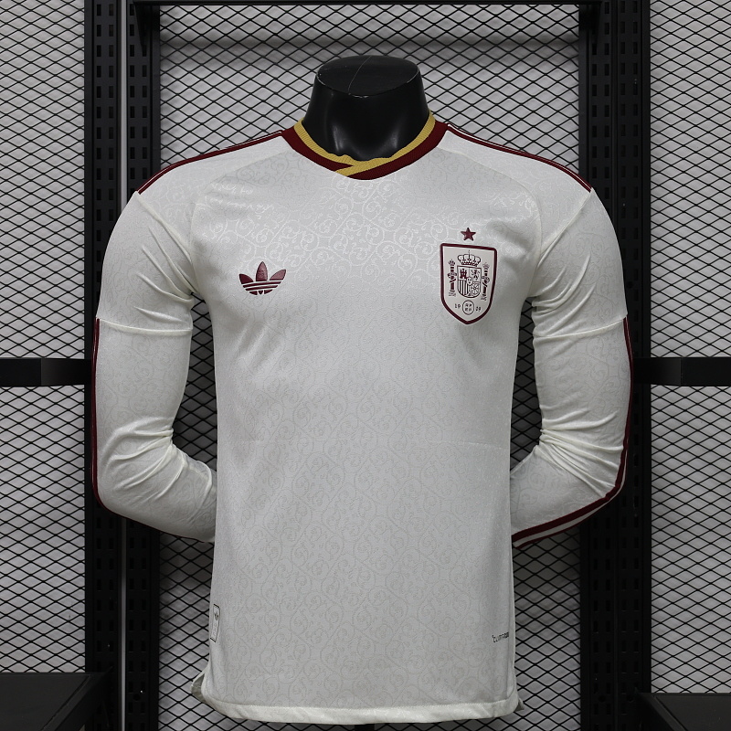 2026 Spain Away Player Long Sleeve Jersey