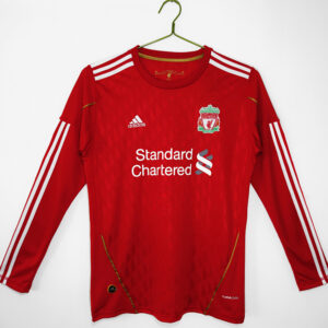 10-11 Liverpool Home Long Sleeve Retro Jersey/10-11