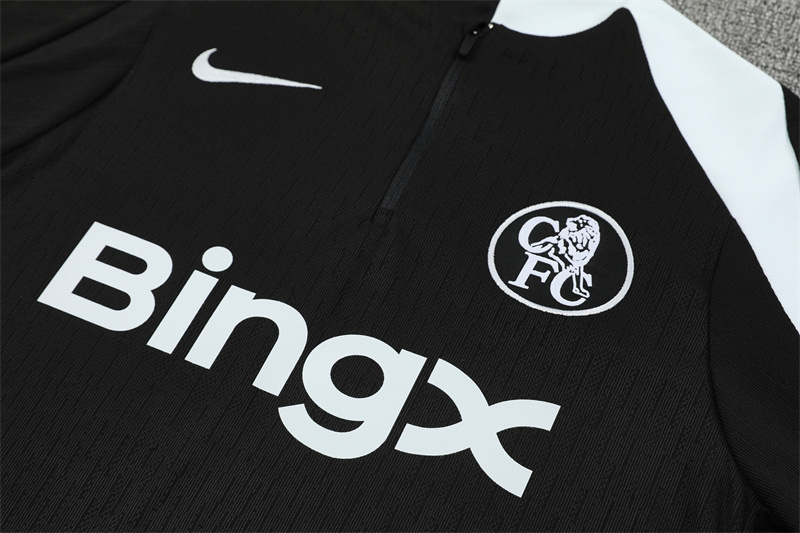 25-26 Chelsea Black Player Training Suit - Image 7