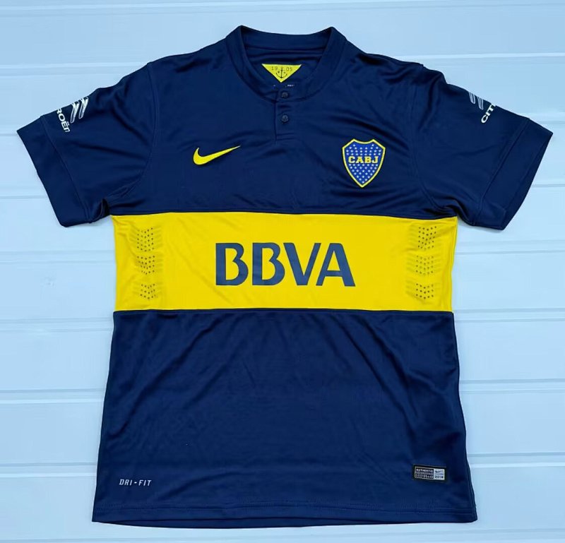 14-15 Boca Juniors Home Retro Jersey